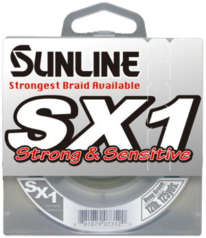 Sunline SX1 Braided Fishing Line 12 lb 125 yds spool